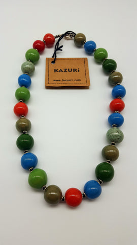 Kazuri Beads Necklace Kanga 18 inches Upinde
