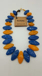 Kazuri Beads Necklace Domino 18 inches Parrot